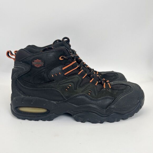 Harley Davidson Crossroads II Hiking Boots Mens Size 10 Black Lace-up 94005 main image 6